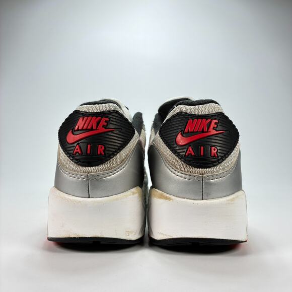 Nike Air Max 90 Icons Bullet Silver Red Running Shoes DX4233-001 Men\'s Size 8.5 main image 8